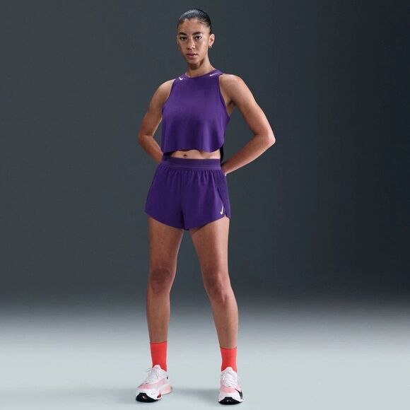 Nike Dri-FIT ADV Aeroswift Running Shorts Purple Women's XS - FN2328 547 NEW - Picture 8 of 9